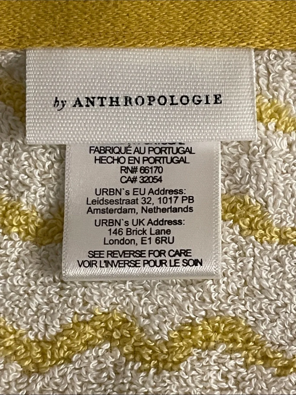 Holy Crab Icon Embroidered Hand Towel from Anthroplologie